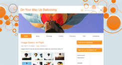 Desktop Screenshot of onyourwayupballooning.com